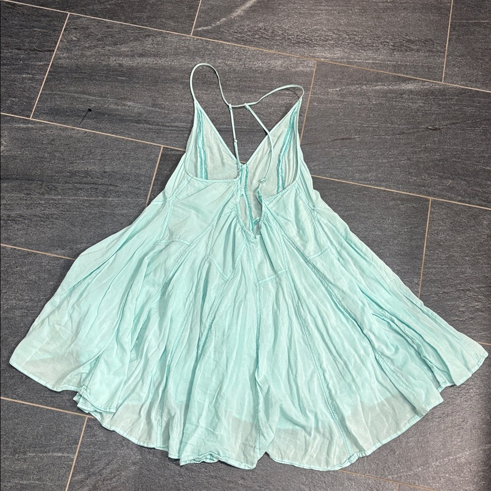 Light Teal FP intimately MINI slip dress
